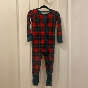 Little Sleepies Tartan bamboo convertible zippy 6-12